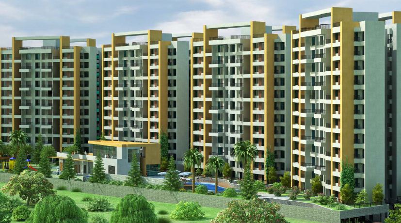 1091 Sq.Ft. 2.5 BHK Residential Apartment @ 94.95 Lac for Sale in Wakad, 